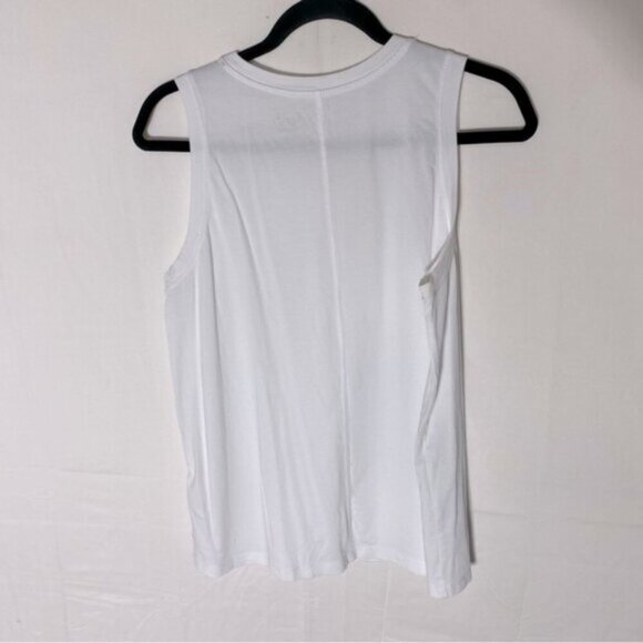 5/$25 Kersh White Sleeveless Crew Neck Shirt Tank Top L - Picture 2 of 12